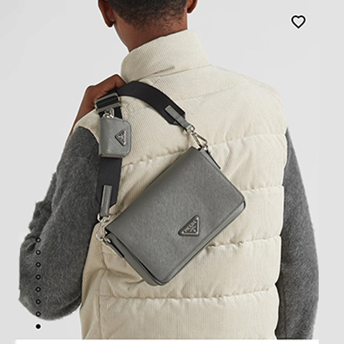 prada saffiano leather crossbody messenger bag